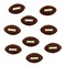 Buttons Galore and More Craft & Sewing Buttons - Footballs- 27 Buttons